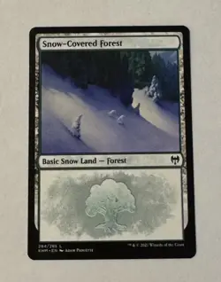 MTG Snow-Covered Forest 284 Kaldheim NM - Image 1