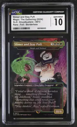 Secret Lair Slimer & The Real Ghostbusters Graded FOIL CGC Magic the Gathering - Image 2