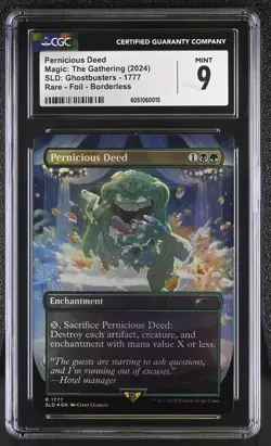 Secret Lair Slimer & The Real Ghostbusters Graded FOIL CGC Magic the Gathering - Image 4