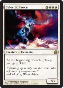 1 x Celestial Force - Commander 2011 - Moderate Play - MTG - Image 1
