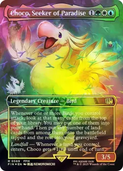 Choco, Seeker of Paradise Chocobo Track Foil Final Fantasy MTG NM - Image 1