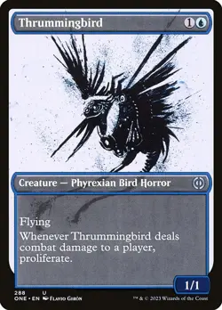 [MTG] Thrummingbird (Showcase) (288) (ONE) LP-HP - Image 1