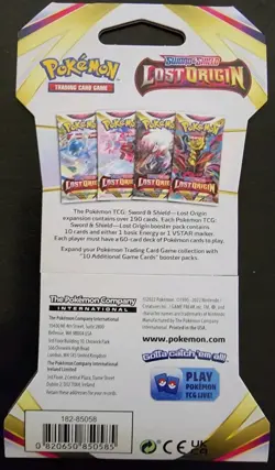Pokemon TCG Sleeved Sword & Shield Lost Origin Booster Pack (Factory Sealed) - Image 2