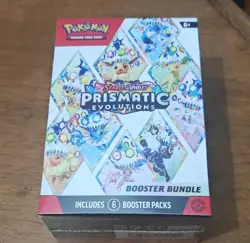Pokemon TCG Scarlet & Violet Prismatic Evolutions Booster Bundle Box (6 packs) - Image 1
