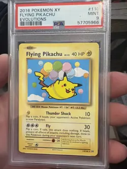 2016 POKEMON XY EVOLUTIONS FLYING PIKACHU #110 PSA 9 2 Avail Read Description - Image 3