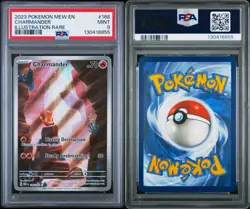Pokemon Charmander 168/165 SV151 Illustration Rare Holo PSA 9 Graded - Image 3