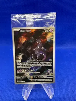 SEALED Pokemon Scarlet & Violet 151 UPC Mewtwo 052 Illustration Rare Promo NM - Image 1