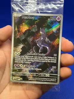 SEALED Pokemon Scarlet & Violet 151 UPC Mewtwo 052 Illustration Rare Promo NM - Image 2