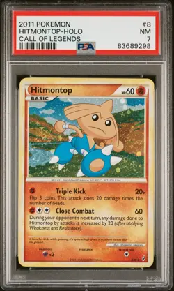 Pokemon Hitmontop Holo - Call Of Legends - 8/95 - PSA 7 - Image 1