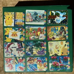 Pokemon Prism Vending Machine Stickers Lot Pocket Monsters On A Binder - Image 1