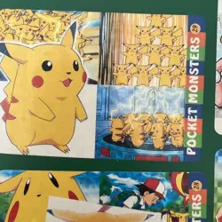 Pokemon Prism Vending Machine Stickers Lot Pocket Monsters On A Binder - Image 3