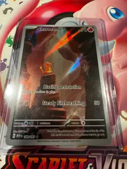 Pokemon TCG Charmander 168/165 Scarlet Violet 151 Illustration Rare Holo - NM - Image 1