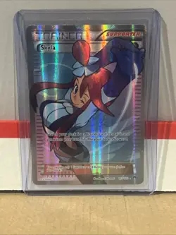 Pokemon Skyla 122/122 Breakpoint Trainer-Supporter Full Art Holo Ultra Rare NM - Image 1