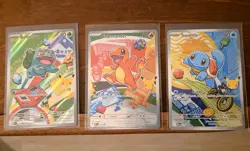 Pokemon First Partner Illustration Collection MEP Bulbasaur Charmander Squirtle - Image 1