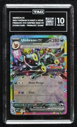 Umbreon ex (Surprise Box Promo) Pokemon Prismatic Evolutions PRE TAG 10 GEM MINT - Image 1