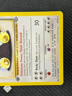 Snorlax 27/64 - Jungle 1st Edition Non-Holo Rare Pokemon TCG NM - Image 5