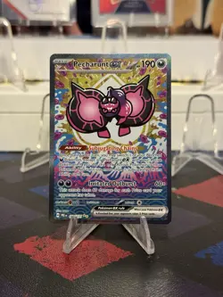 Pokemon TCG SV-Prismatic Evolutions Pecharunt EX #163/131 Special Illustration - Image 1