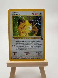 Meowth 10 Game Boy GB Black Star Promo Holo Pokemon 2000 WOTC LP - Image 1