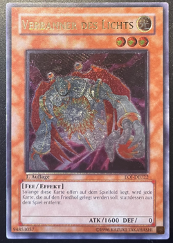 Yu-Gi-Oh! EOJ-DE022 Verbanner des Lichts Strahlens 1. Auflage ULTIMATE RARE - Image 1