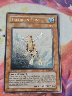 Yu-Gi-Oh! TCG Treeborn Frog SOI-EN025 Shadow of Infinity 1st Edition - Image 1