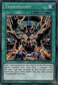Transmodify 1st Ed Secret Rare MP14-EN106 Yu-Gi-Oh! - Image 1