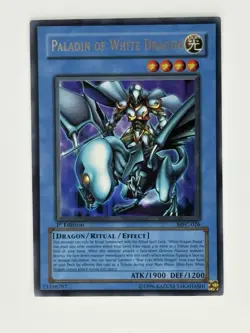 Paladin of White Dragon MFC-026 Magician's Force Ultra Rare 1st Edition LP - Image 1