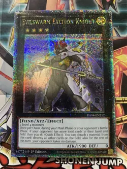 Evilswarm Exciton Knight (Quarter Century Secret Rare) RA04-EN212 Quarter... - Image 1