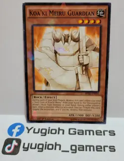 YUGIOH KOA'KI MEIRU GUARDIAN SHATTERFOIL BP03 1 ST EDITION LIGHT PLAYED - Image 1