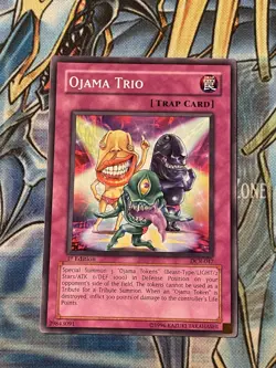 Yugioh Ojama Trio DCR-047 Common 1st Ed VLP/NM - Image 1