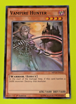 Yu-Gi-Oh Vampire Hunter 1st Edition Super Rare MP14-EN155 Nm - Image 1