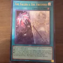 Yu-Gi-Oh! The Fallen & the Virtuous Ultra Rare 1st Edition CH01-EN019 Nm - Image 1