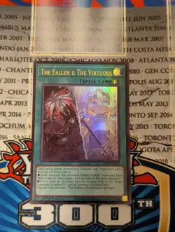 The Fallen & The Virtuous-CH01-EN019-Ultra Rare-1st Edition-Yugioh! - Image 1