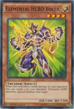 Elemental HERO Voltic - SDHS-EN004 - Common - 1st Edition - Lightly Played - Image 1
