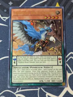 Mythical Beast Garuda - EXFO-EN023 - Ultra Rare (NM) - Yugioh - Image 1
