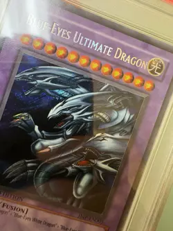 Yugioh Blue-Eyes Ultimate Dragon Secret Rare JMP-EN005 PSA 10 Gem Mint - Image 2