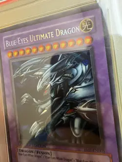 Yugioh Blue-Eyes Ultimate Dragon Secret Rare JMP-EN005 PSA 10 Gem Mint - Image 5