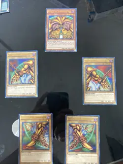 Yu-Gi-Oh! 1st Edition Exodia the Forbidden One 5 Card Lot Head Arms Legs - Image 1