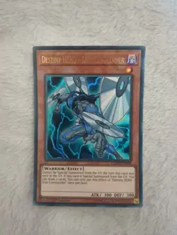 YUGIOH DESTINY HERO DISK COMMANDER ULTRA RARE LEHD-ENA08 1ST EDITION - Image 1