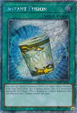 Yugioh! Instant Fusion - RA03-EN171 - Platinum Secret Rare - 1st Edition Near Mi - Image 1