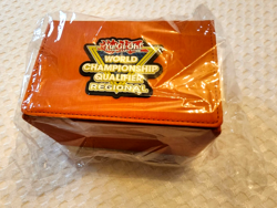 Yu-Gi-Oh! Regional Qualifier Top 8 Orange Deck Box, Sealed - Image 1