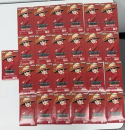 OP-13 25x Sleeved Booster Packs Of One Piece: Carrying On His Will BRAND NEW - Image 1
