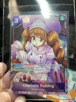 One Piece TCG English OP08-067 Charlotte Pudding Alt Art Parallel NM - Image 1