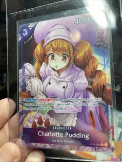 One Piece TCG English OP08-067 Charlotte Pudding Alt Art Parallel NM - Image 2