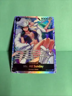 One Piece- Ms All Sunday -OP14-084 The Azure Sea's Seven -Super Rare - Foil - Image 2