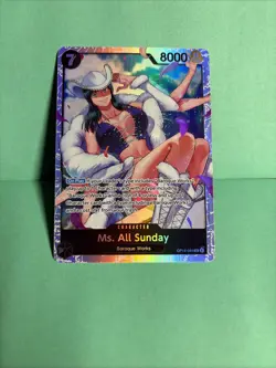 One Piece- Ms All Sunday -OP14-084 The Azure Sea's Seven -Super Rare - Foil - Image 3
