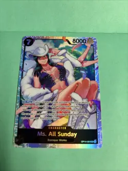 One Piece- Ms All Sunday -OP14-084 The Azure Sea's Seven -Super Rare - Foil - Image 5