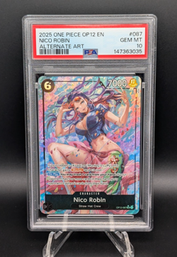 One Piece 2025 OP12-087 Legacy Of The Master Nico Robin Alt Art PSA 10 - Image 1