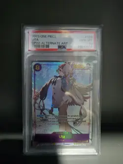 One Piece TCG Uta Alternate Art OP02-120 SEC Secret Rare PSA 10 Gem Mint - Image 1