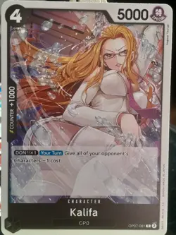 One Piece Card KALIFA CP0 OP07-081 C ENG TCG Card CP9 - Image 1