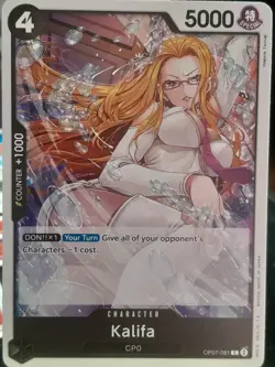 One Piece Card KALIFA CP0 OP07-081 C ENG TCG Card CP9 - Image 3